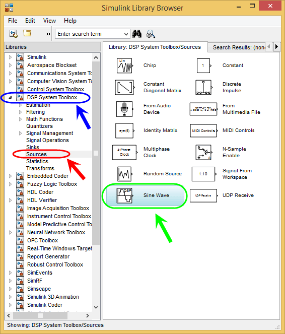 تولید یک سیگنال سینوسی و نمایش آن سیگنال، در سیمولینک (Simulink) نرم افزار متلب