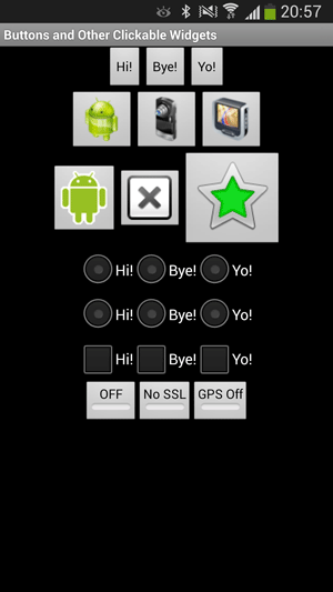 پروژه اندروید : Widget ها (Button و ImageButton و RadioButton و ...)