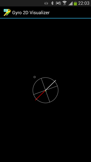 پروژه اندروید : ژیروسکوپ دو بعدی (2D Gyroscope)