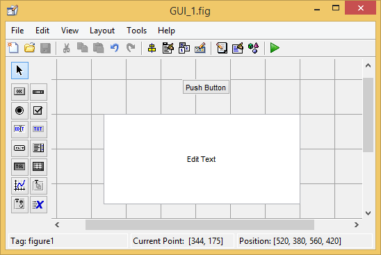 تغییر متن درون یک Edit Text (با کدنویسی)، در GUI ، در متلب