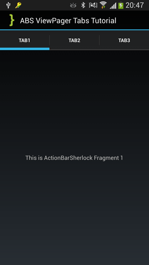 ساخت یک Activity به صورت Tab بندی (شامل چند  Fragment)، با استفاده از کتابخانه ActionBarSherlock (مناسب برای API های پایین)، در برنامه نویسی اندروید