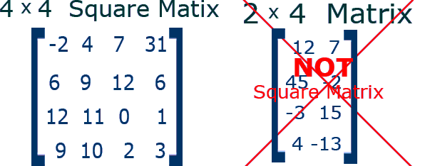 ماتریس مربعی مرتبه n (انگلیسی: Square Matrix of Order n)