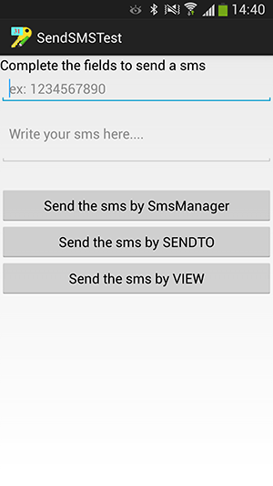 پروژه اندروید : ارسال پیامک (sms)