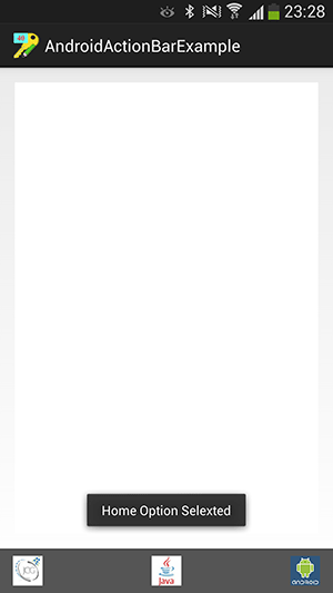 پروژه اندروید : ساخت منو (Menu) با استفاده از ActionBar