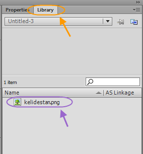 قرار دادن یک عکس در پروژه flash ، در نرم افزار Adobe Flash Professional
