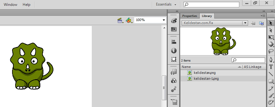 استفاده مستقیم از فایل های موجود در Library یک پروژه flash ، در یک پروژه flash دیگر (بدون کپی کردن فایل ها)، در نرم افزار Adobe Flash Professional