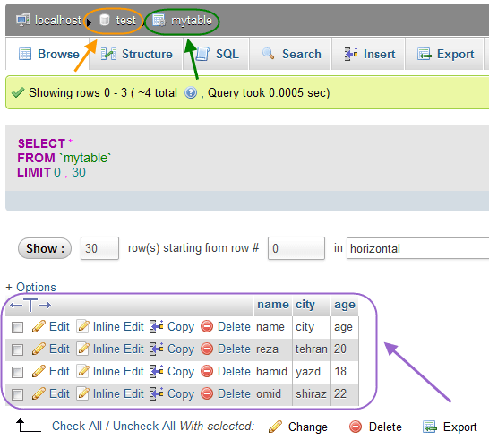 تبدیل اطلاعات موجود در یک فایل Excel به پایگاه داده MySQL ، با استفاده از فرمت csv
