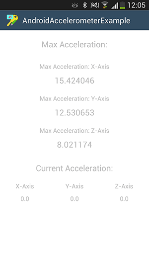 پروژه اندروید : شتاب سنج (Accelerometer)