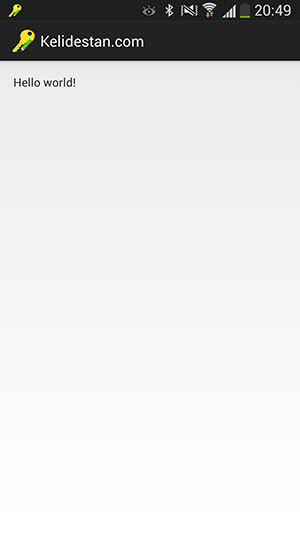 نمایش یک پیام (Notification) در notification bar (یا همان status bar)، با استفاده از NotificationManager ، به صورت قابل اشاره و قابل حذف، در برنامه نویسی اندروید