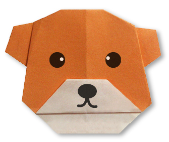 اریگامی (Origami) : صورت خرس (Bear)