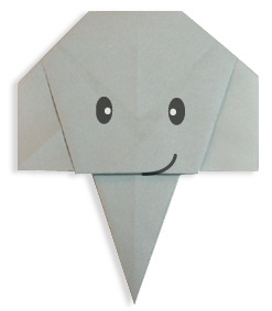 اریگامی (Origami) : صورت فیل (Elephant)