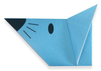اریگامی (Origami) : صورت موش (Mouse)