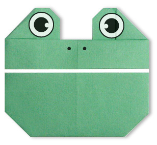 اریگامی (Origami) : صورت قورباغه (Frog)