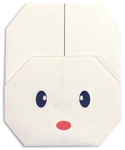 اریگامی (Origami) : صورت خرگوش (Rabbit)