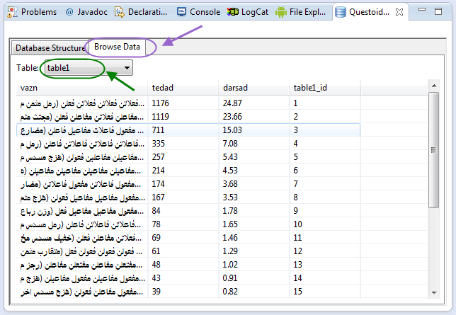 نصب پلاگین SQLiteManager برای مشاهده اطلاعات موجود در یک فایل مربوط به پایگاه داده SQLite ، توسط برنامه eclipse ، در برنامه نویسی اندروید