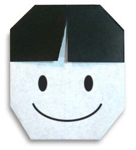 اریگامی (Origami) : صورت پسر (Boy)