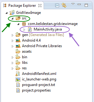 نمایش تعدادی عکس، با استفاده از GridView ، در برنامه نویسی اندروید