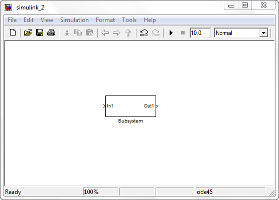 تعریف یک زیرسیستم (Subsystem)، با بلوک Subsystem در سیمولینک متلب (MATLAB)