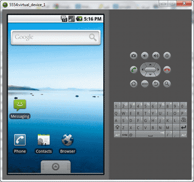 شبیه سازی برنامه های ساخته شده برای اندروید، توسط یک دستگاه مجازی (Virtual Device)