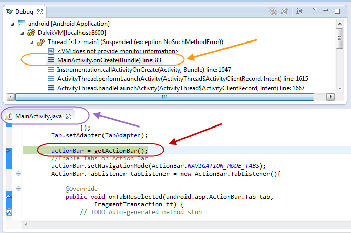 اجرا (run) و یا خطایابی (debug) یک پروژه اندروید موجود در برنامه eclipse ، بر روی یک گوشی اندروید واقعی (از طریق اتصال گوشی به کامپیوتر، با کابل USB)