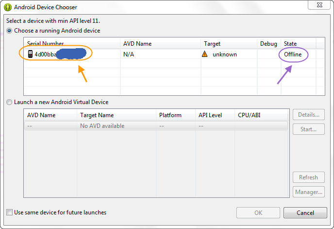 اجرا (run) و یا خطایابی (debug) یک پروژه اندروید موجود در برنامه eclipse ، بر روی یک گوشی اندروید واقعی (از طریق اتصال گوشی به کامپیوتر، با کابل USB)