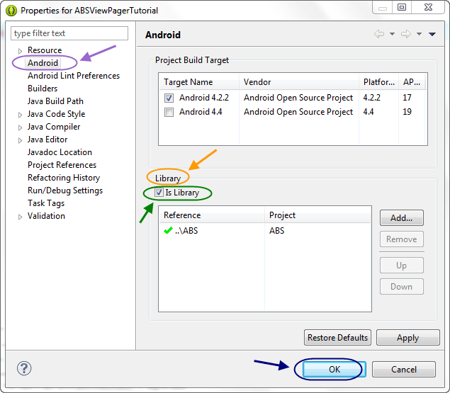 بر طرف کردن خطای <span dir=ltr>There is no android project named '*'</span> هنگام ساختن فایل apk از پروژه اندروید در برنامه eclipse ، در برنامه نویسی اندروید