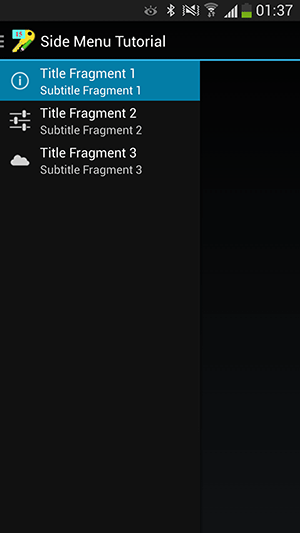 ساخت Sliding Menu با استفاده از کتابخانه ActionBarSherlock ، در برنامه نویسی اندروید