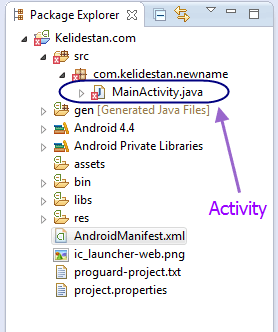 نحوه تغییر نام package یک برنامه اندروید در برنامه eclipse