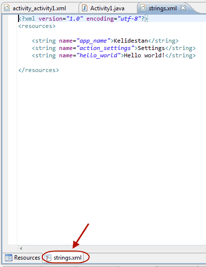 آشنایی با کدهای مربوط به فایل java برای یک activity ، فایل xml متناظر با آن activity و همچنین فایل AndroidManifest.xml
