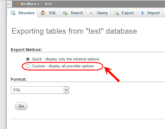تهیه فایل Back up از جدول های پایگاه داده (Database)، در phpMyAdmin 