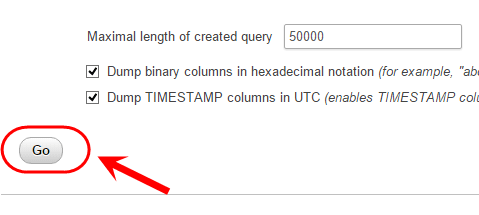 تهیه فایل Back up از جدول های پایگاه داده (Database)، در phpMyAdmin 