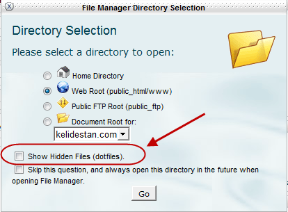 دسترسی به فایل htaccess در کنترل پنل cpanel ، در هاست (host) سایت