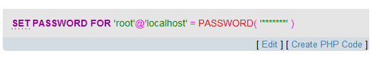 تعیین رمز عبور root ، در MySQL