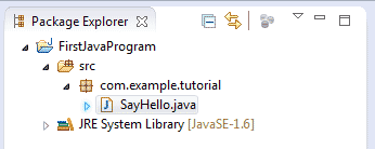 نوشتن اولین برنامه java در محیط برنامه eclipse