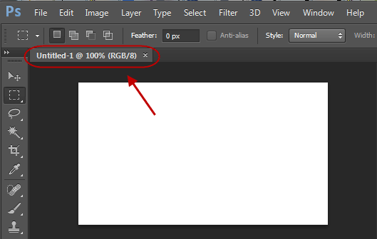 ساخت یک عکس جدید در Adobe Photoshop