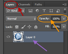 تغییر میزان شفافیت (opacity - transparency) یک لایه (layer) از عکس، در Adobe Photoshop