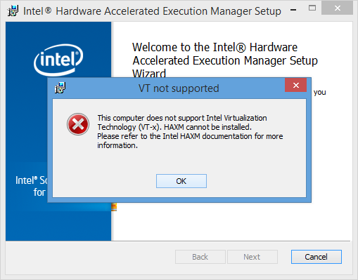 برطرف کردن خطای emulator: ERROR: x86 emulation currently requires hardware acceleration! ، هنگام اجرای یک Virtual Device ، در Android Studio ، در برنامه نویسی اندروید