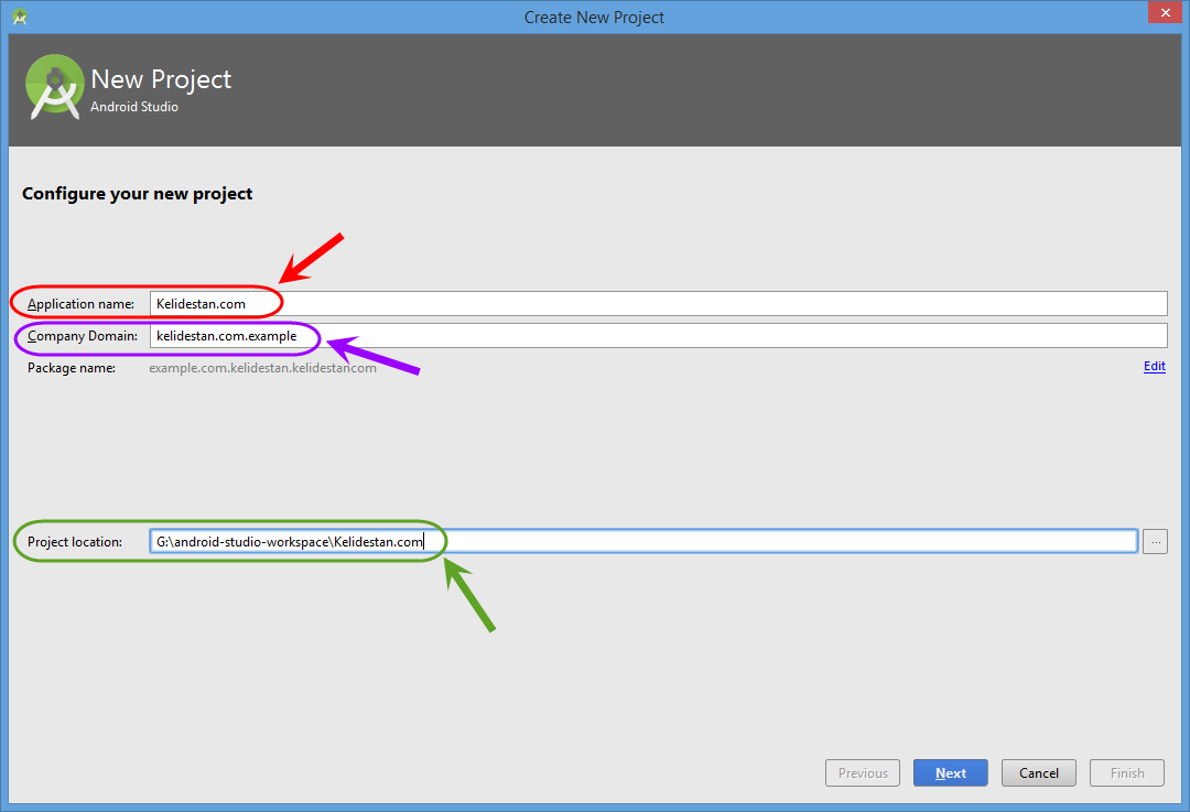 ساخت یک پروژه اندروید جدید در Android Studio ، در برنامه نویسی اندروید