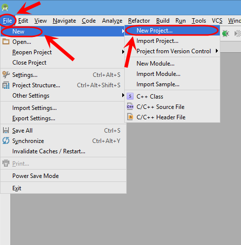 ساخت یک پروژه اندروید جدید در Android Studio ، در برنامه نویسی اندروید