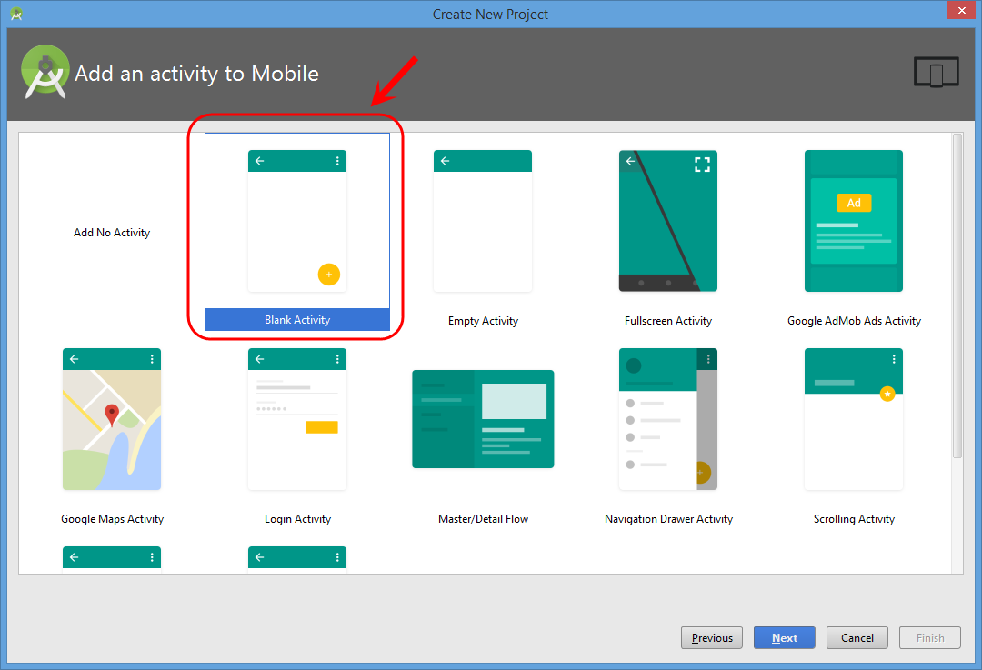 ساخت یک پروژه اندروید جدید در Android Studio ، در برنامه نویسی اندروید
