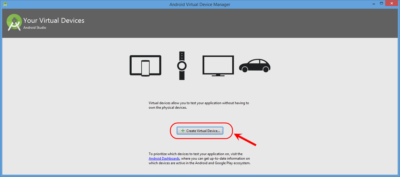 ساخت یک Virtual Device در برنامه Android Studio (برای شبیه سازی پروژه های اندروید بر روی گوشی مجازی)، در برنامه نویسی اندروید