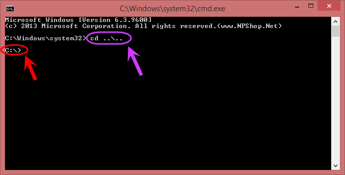 تغییر محل فعلی (پوشه فعلی که در آن هستیم)، با دستور cd ، در خط فرمان ویندوز (Windows Command Prompt) (CMD)
