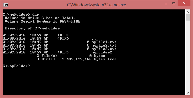 پاک کردن اطلاعات نمایش داده شده در صفحه (screen) پنجره CMD ، با دستور cls ، در خط فرمان ویندوز (Windows Command Prompt) (CMD)