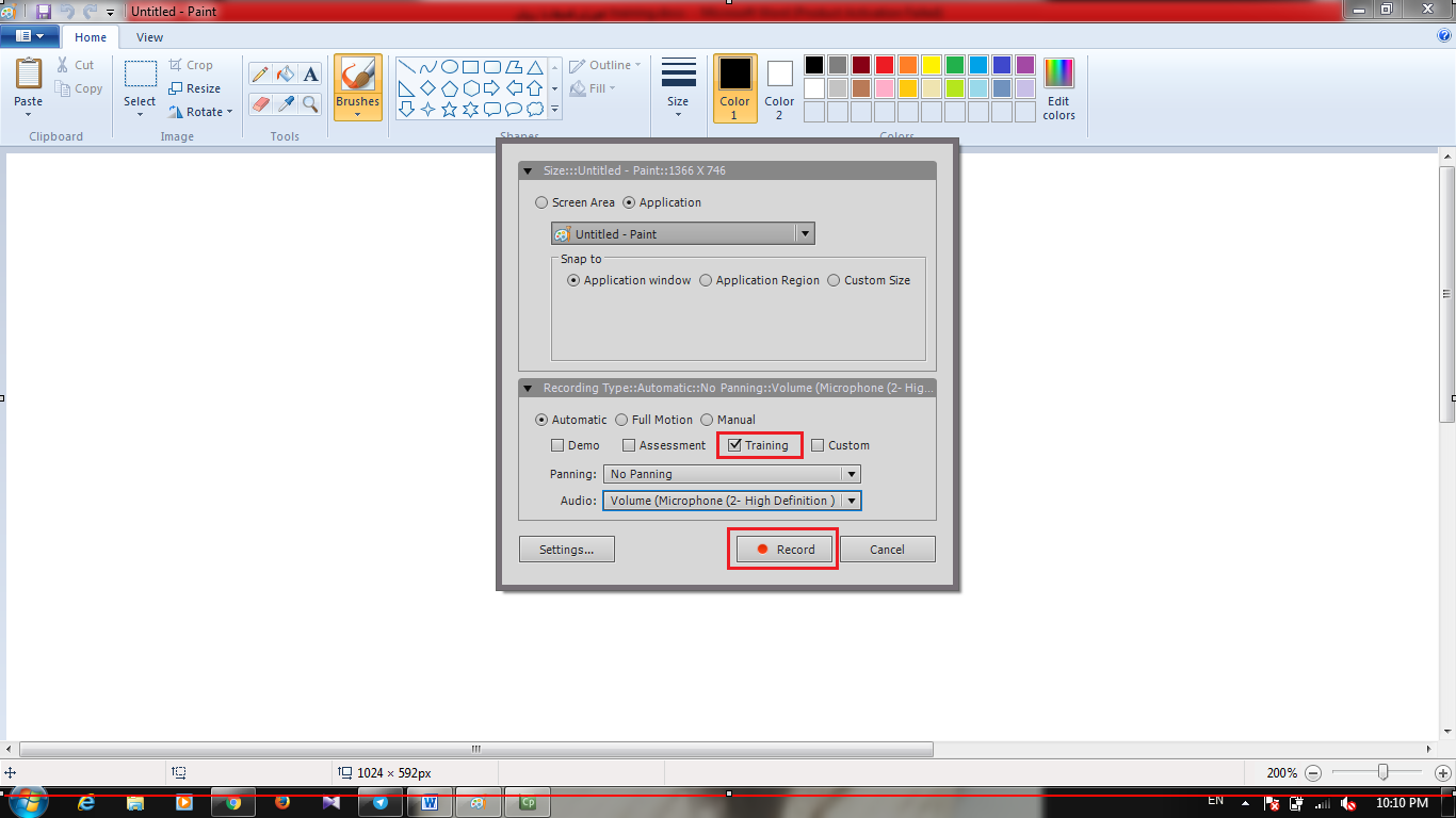 آموزش ضبط با روش training ، در Adobe Captivate
