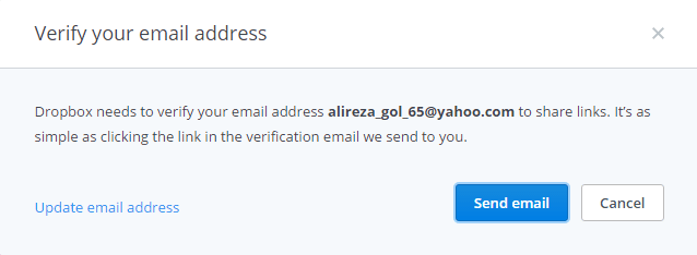 به اشتراک گذاری (Share) فایل ها در Dropbox (سایت dropbox.com)
