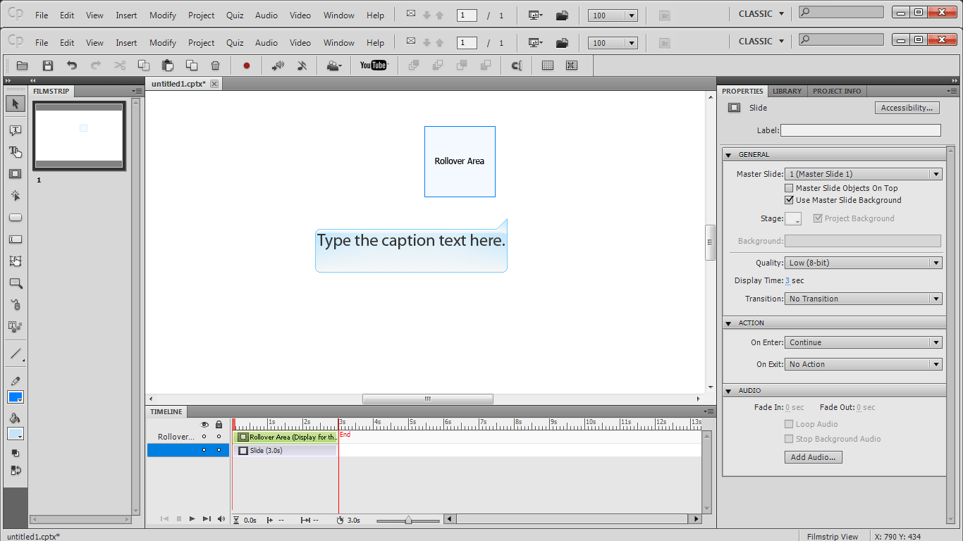 اشیا تعاملی و غیر تعاملی، در Adobe Captivate