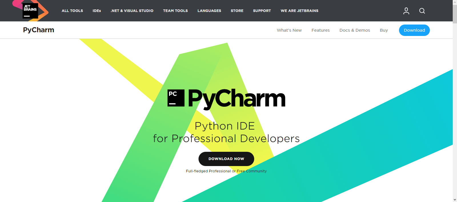 نصب PyCharm (یک محیط برنامه نویسی برای Python) و ساخت یک پروژه پایتون (Python) در آن