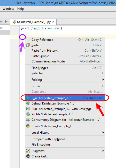نصب PyCharm (یک محیط برنامه نویسی برای Python) و ساخت یک پروژه پایتون (Python) در آن
