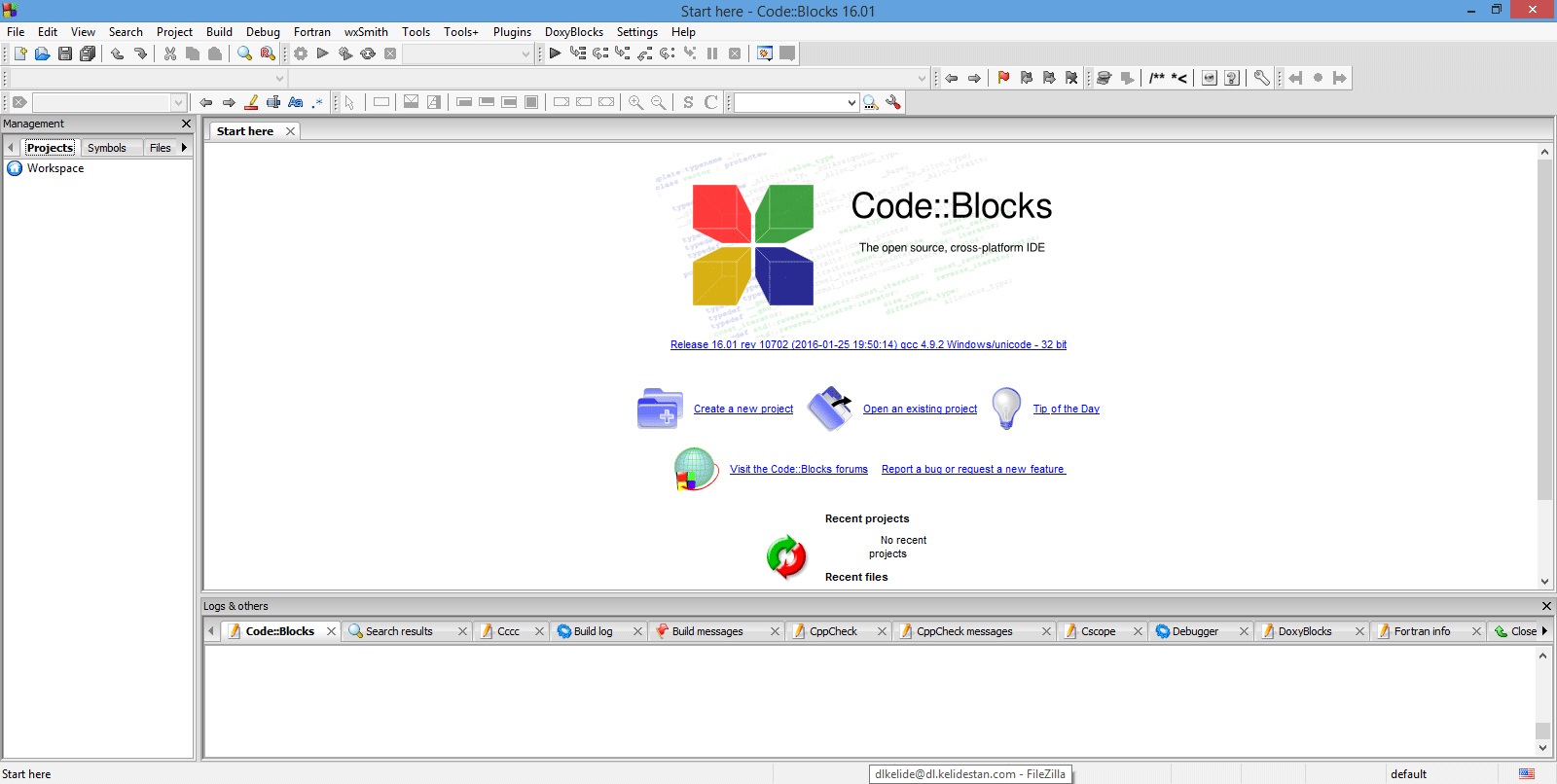 ساخت یک پروژه C جدید در نرم افزار Code::Blocks و اجرای پروژه