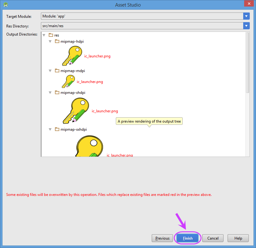 تغییر دادن آیکون (icon) پروژه اندروید، پس از ساخته شدن آن در برنامه Android Studio ، در برنامه نویسی اندروید